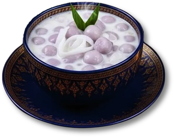 บัวลอยเผือกมะพร้าวอ่อน — Taro Bua Loy in Coconut Milk